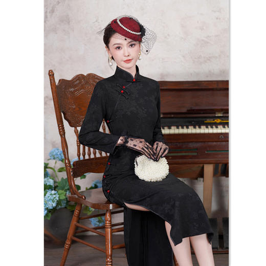 SKY 23031国风旗袍改良中式气质旗袍 商品图0