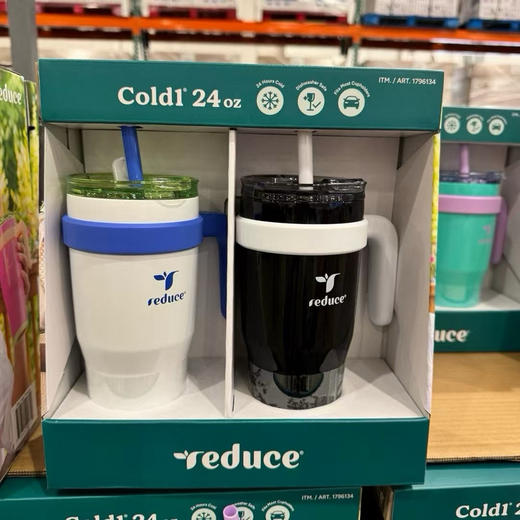 Reduce宽口带手柄吸管水杯，美国🇺🇸直邮特价240元🉐一套710ml*2只装 商品图3