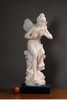 独角鹿西洋古董法国出品新艺术风格女性人物主题白色大理石古董雕塑作品《蜻蜓与蝴蝶》 商品缩略图1