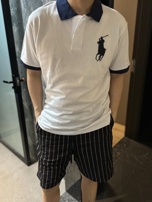 拉家大马标马球刺绣徽章透气网眼纯棉POLO衫 商品图3