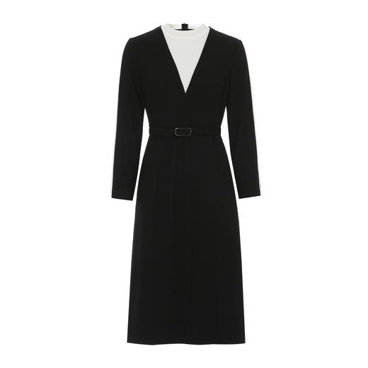 EITIE爱特爱冬新款精致高级感收腰显瘦通勤毛呢连衣裙8007703 商品图5