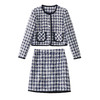 时尚洋气小香风格子外套+半身裙两件套装HR-YJLY8612 商品缩略图4