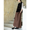 牧衣游原创 提花丝麻炒色半身裙秋新款宽松古朴文艺百搭半裙 和凤 商品缩略图2