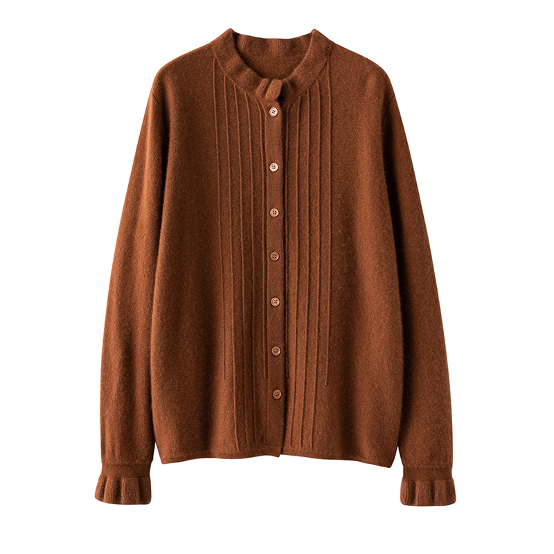 S•Y•C[通勤浪漫]时髦实用！山羊绒开衫外套女R25002