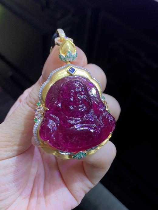 碧玺佛公吊坠项链 商品图5