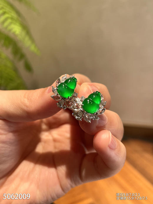 5062009，葫芦耳钉。具体价格微信咨询 商品图2