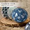 日本制造美浓烧描蓝饭碗 商品缩略图1
