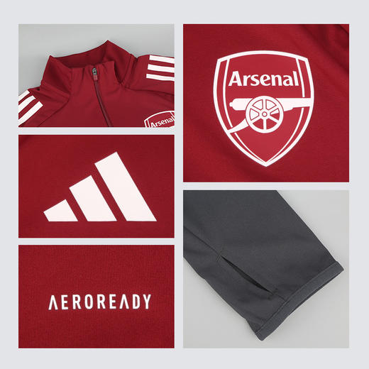 小李子ADIDAS阿迪达斯阿森纳半拉链长袖运动训练服成人男JJ1773 商品图3