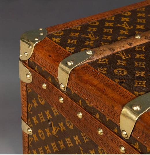 独角鹿西洋古董1910年代法国顶级奢侈品牌路易威登出品Monogram帆布经典老花款行李箱 商品图4