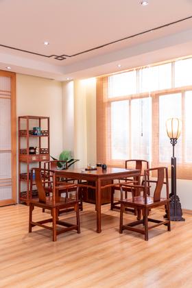 红桥红  家具严选  缅甸花梨（大果紫檀）【茶室搭配】