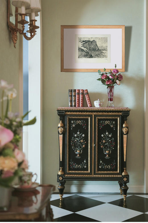 独角鹿西洋古董1892年代法国巴黎Goupil出版印象派大师莫奈授权版画家Georges William Thornley出品限量石版画作品《海崖》 商品图0