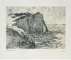 独角鹿西洋古董1892年代法国巴黎Goupil出版印象派大师莫奈授权版画家Georges William Thornley出品限量石版画作品《海崖》 商品缩略图1