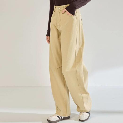 25秋季新阔腿弯刀裤高腰遮胯显瘦百搭香蕉裤子牛仔裤长款女22645 商品图4