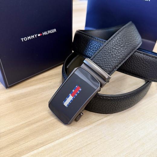 汤M自动扣荔枝纹牛皮皮带 商品图1