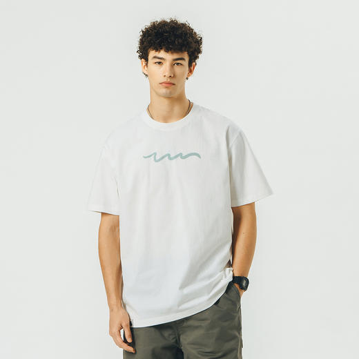 714street潮牌夏季新款男士印花短袖t恤男重磅打底衫情侣装体恤衫 商品图3