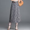YQM-8832洋气百搭腰果花阔腿裤裙裤女2025秋季新款高腰垂感显瘦减龄休闲裤 商品缩略图0