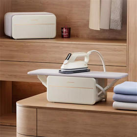 摩飞电器三折叠挂烫机创新烫衣站手持熨烫机家用蒸汽电熨斗杀菌除螨增压熨烫台MR2035白色