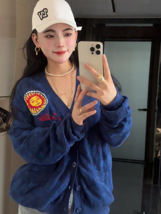 驴家 面孔图案针织开衫 商品图2