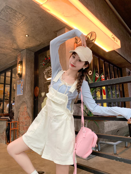 <曾小咸推荐>现货秒杀！微信超特价！【气质输出】蓝色蕾丝绑带长袖 日常119.99 立减60 秒杀59.99！短袖秒杀49.99！！ 商品图9