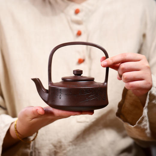 （下单赠下单赠茶杯+茶叶）俞震大师5款紫砂壶 | 皆为原矿紫茄泥，经30年陈腐，1180°高温煅烧而成 商品图6