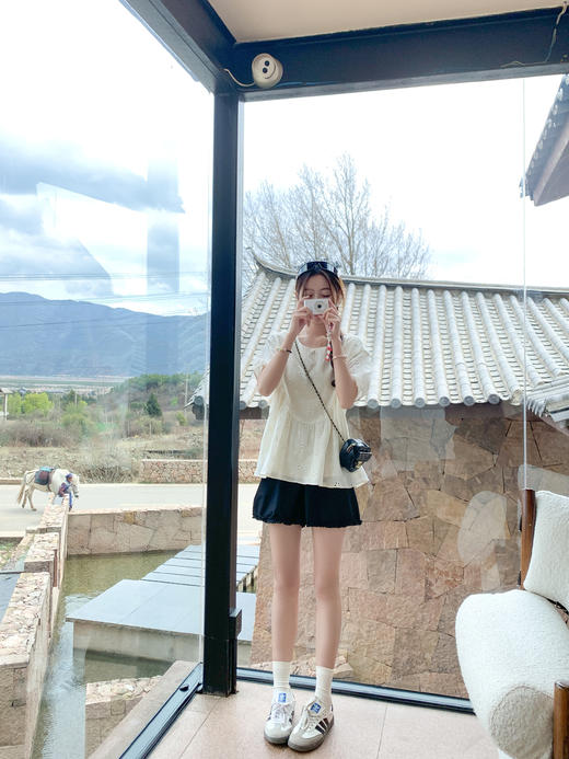 【129元任选2件】现货！花边黑色短裤 商品图6