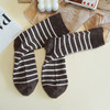 【6双装】女士秋冬厚袜子条纹时尚蚕丝羊毛袜保暖舒适女袜中长筒【2522810】 商品缩略图4