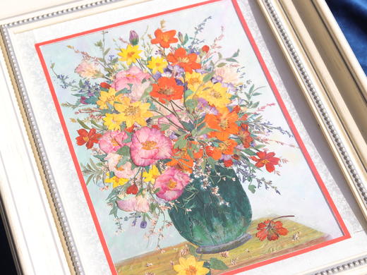 《花开四季》押花画 商品图0