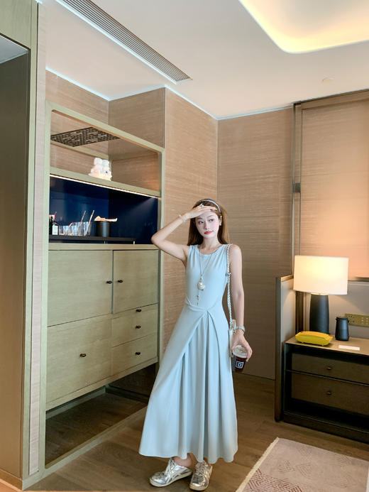 【169元任选2件】最后一波现货！韩系蓝色背心连衣裙 商品图12