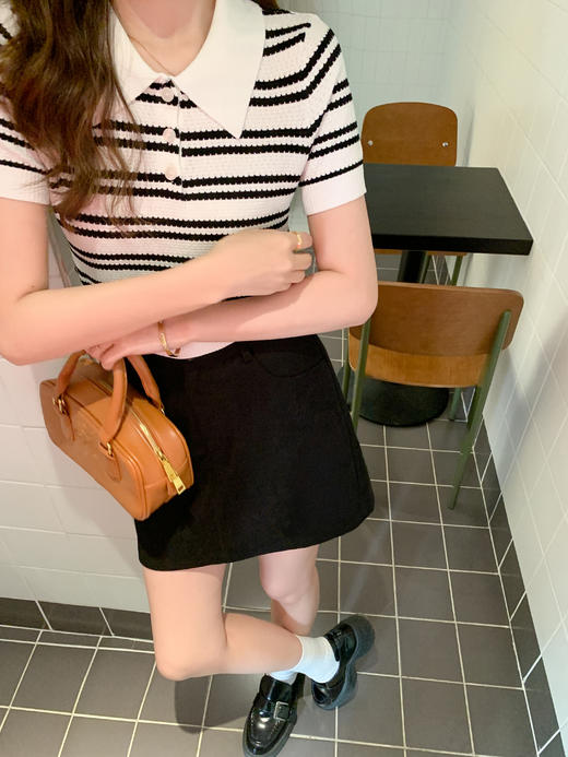 【129元任选2件】现货！2色polo领条纹衫 商品图2