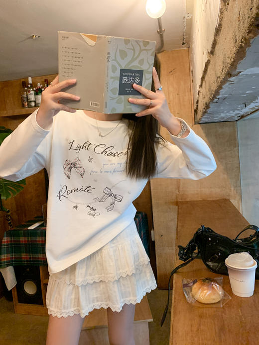 <曾小咸推荐>现货秒杀！独有超特价！蝴蝶结印花长袖 日常119.99 立减60 秒杀59.99！ 商品图6