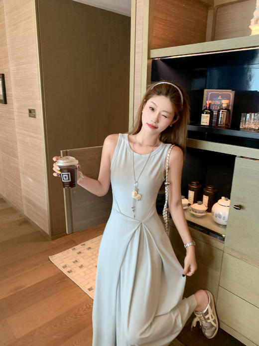 【169元任选2件】最后一波现货！韩系蓝色背心连衣裙 商品图13