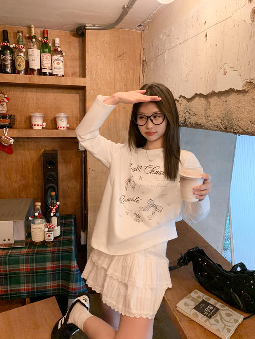 <曾小咸推荐>现货秒杀！独有超特价！蝴蝶结印花长袖 日常119.99 立减60 秒杀59.99！ 商品图8