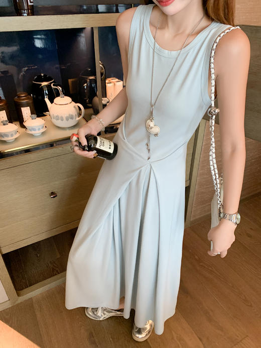 【169元任选2件】最后一波现货！韩系蓝色背心连衣裙 商品图7