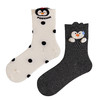 【59元3双】女士时尚卡通棉袜小企鹅袜子中长筒时尚袜女袜【2522511】 商品缩略图6