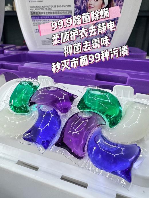 云仓【72颗】 仅一批福利， 高端款 蔬果园薰衣草4D洗衣凝珠 商品图0