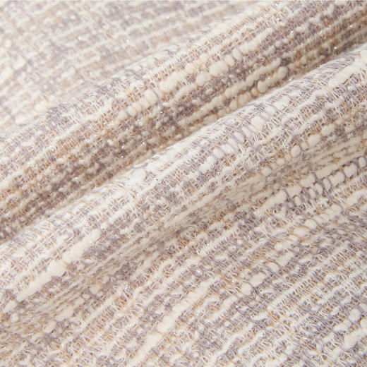 PURE TOUCH女装25秋冬新款粗花呢小香风短外套法式圆领棉混纺外套 商品图2