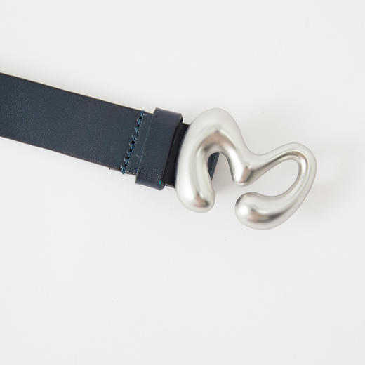 谜底牛皮革腰带2025冬季新品哑呖色M字扣头复古感皮带女254MQ1957 商品图1