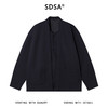 23158SDSA男士秋冬新款痞帅男装纯色提花纽扣开衫假两件夹克百搭外套 商品缩略图1
