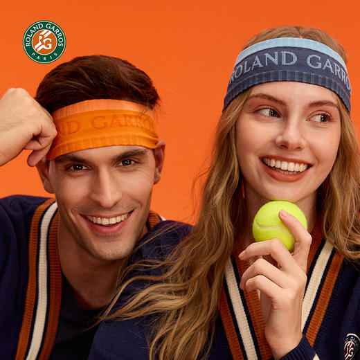 罗兰加洛斯法网运动发带网球吸汗头带束发带2025新款护额跑步健身 商品图0