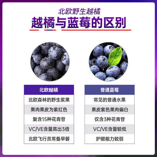 【至真专属】VEL挪威进口越橘蓝莓花青素提取物护眼片成人少年眼干眼涩眼疲劳 商品图4