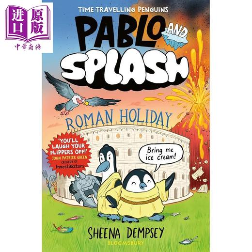 预售 【中商原版】漫画桥梁书 肥瘦二人组穿越罗马假期 Pablo and Splash Roman Holiday 英文原版童书 企鹅冒险故事 全彩幽默漫画 商品图0
