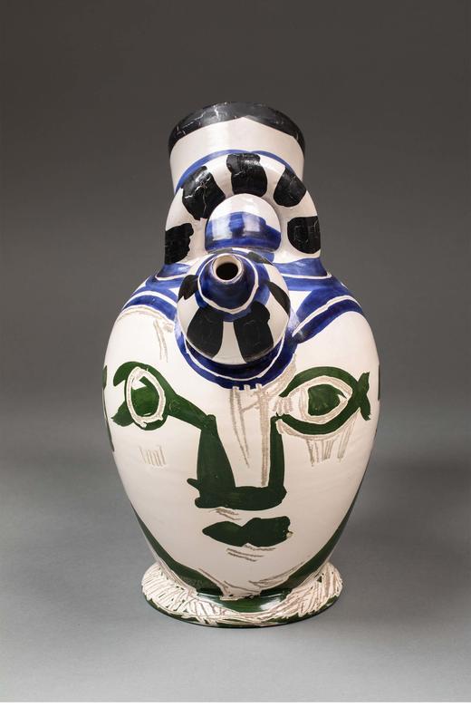 【已售】独角鹿西洋古董 西班牙艺术巨匠毕加索与法国Madoura工坊合作出品限量装饰陶瓶 商品图2