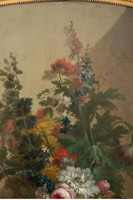 独角鹿西洋古董 比利时画家Henri Robbe签名创作静物花卉主题布面油画客厅装饰画 商品图5