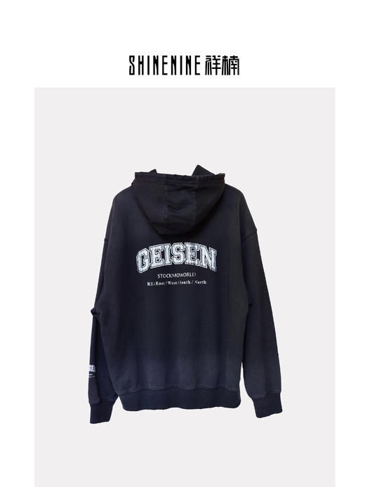 W43966589字母渐变帽衫卫衣 商品图3