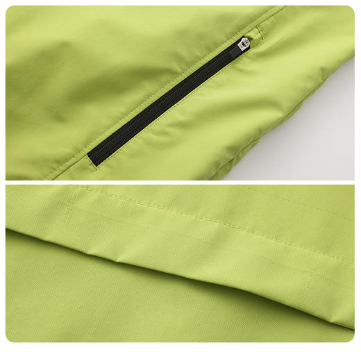 【防风 防泼水】BOW-106APROSIMON高尔夫男款连帽撞色拼接拉链款套头衫 商品图4