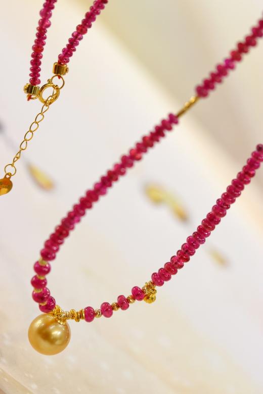 2.5-3.5mm红宝石珠串项链 商品图4