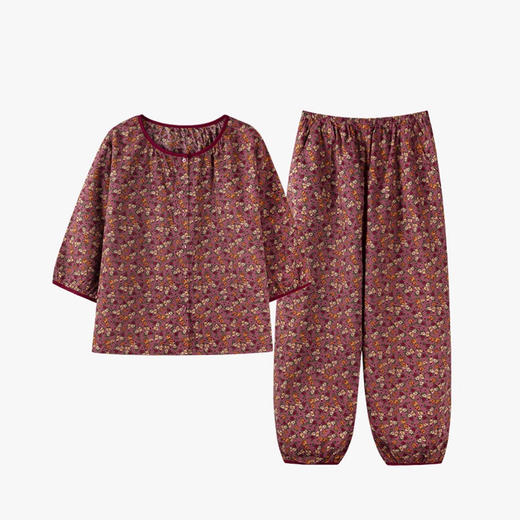 裁缝学苑AQ540梭织棉纱布睡衣纸样家居服圆领七分袖打版裁剪图 商品图2