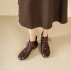 Westory2025年冬季圆头平底休闲踝靴老钱风舒适羊皮短靴W25DS85271 商品缩略图4