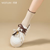 西遇松糕小白鞋女新款秋季复古串珠流苏系带休闲鞋厚底板鞋V1857057 商品缩略图1
