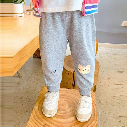 【秋季上新】嘟嘟家女童裤子春秋儿童可爱印花童装宝宝运动裤秋季小童长裤舒适童装 商品图0